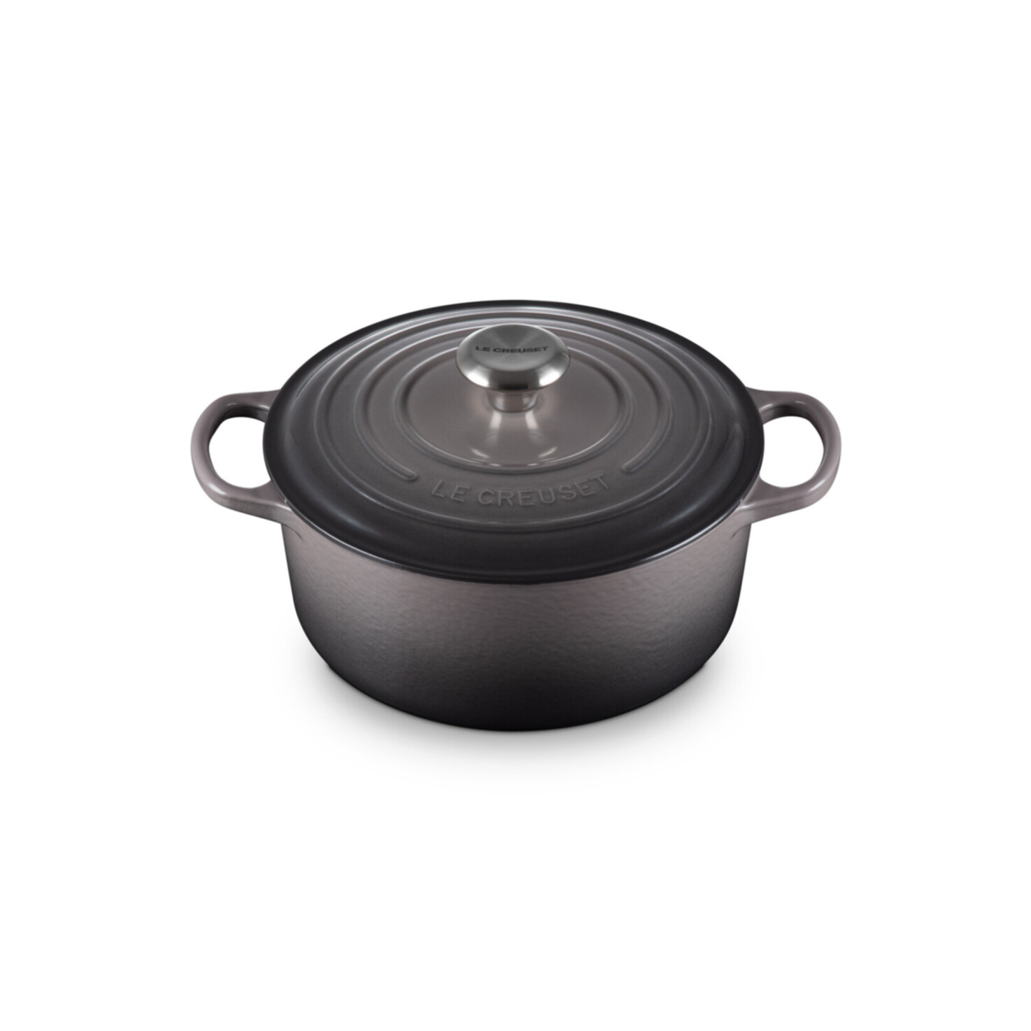 Le Creuset Bräter Rund Signature grau 2.4L 20cm