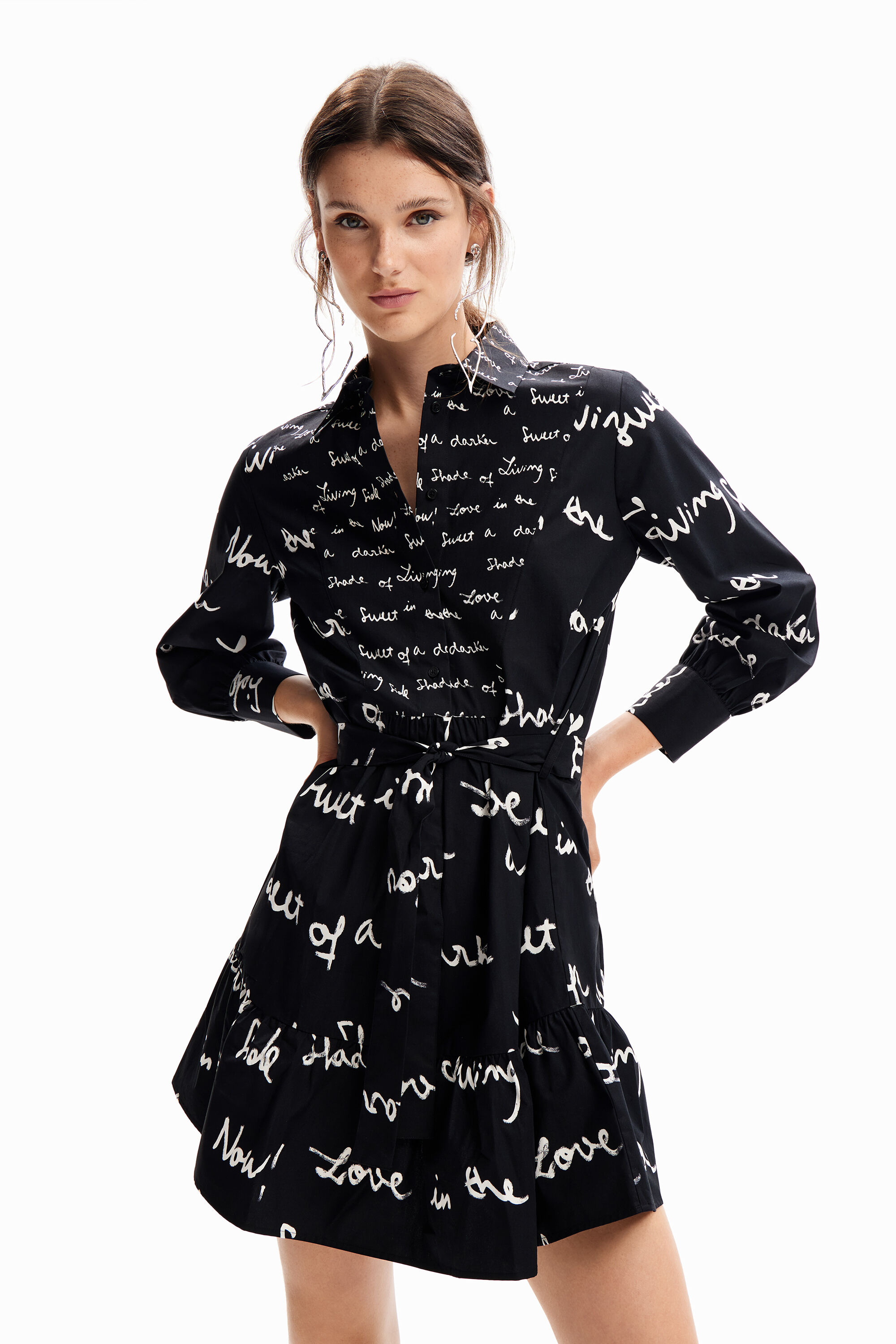 Robe tunique courte messages