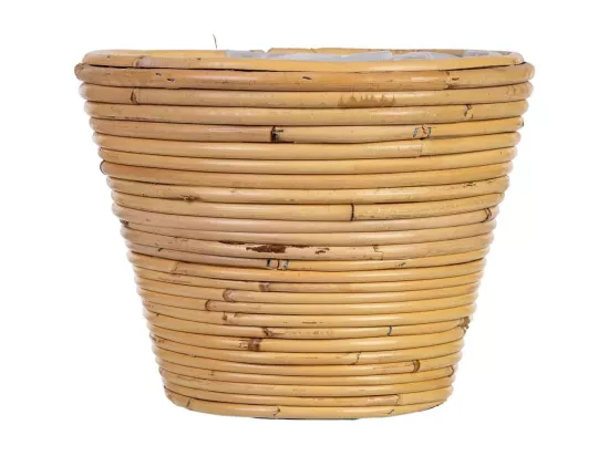Panier rond en bambou 25x25x19h cm