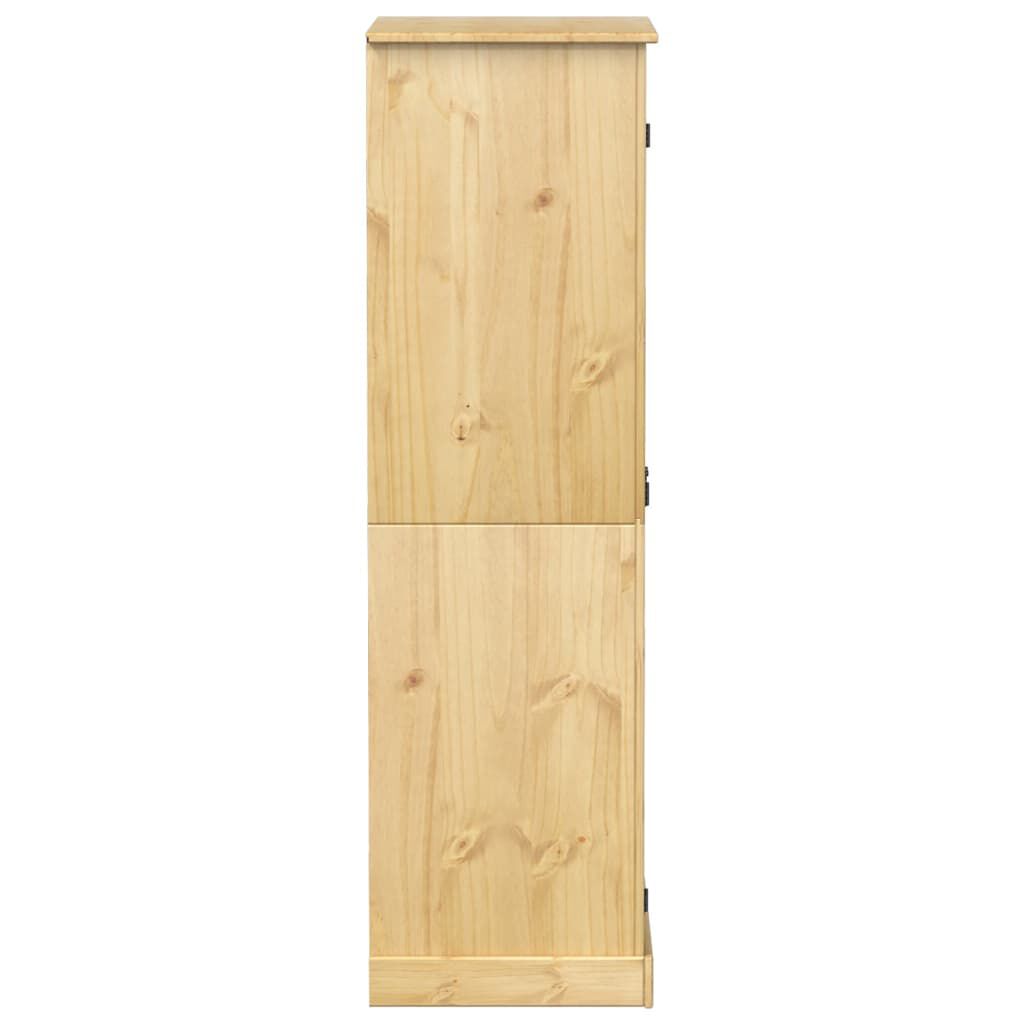 vidaXL Corona kledingkast, 76x50x170 cm, massief grenenhout