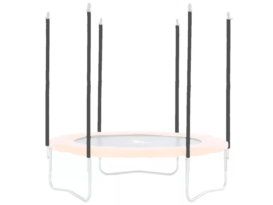 Lot de 16 mousses protection pour trampoline avec poteaux de filet Ø25mm