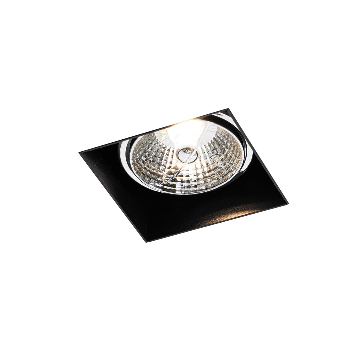 Moderne inbouwspot zwart GU10 AR70 trimless - Oneon
