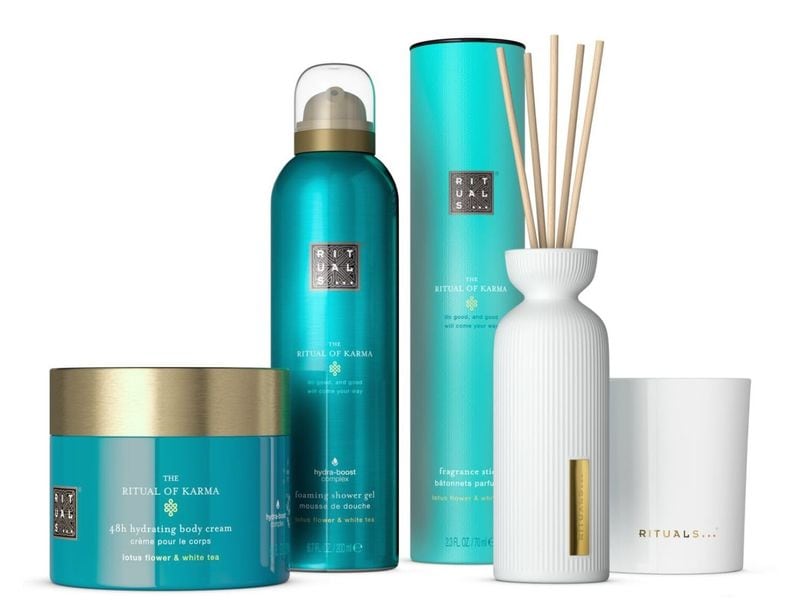 Rituals Geschenkset Karma Large 4-teilig Wundervolles Pflegeset, ideal für entspannende Wellnessmomente