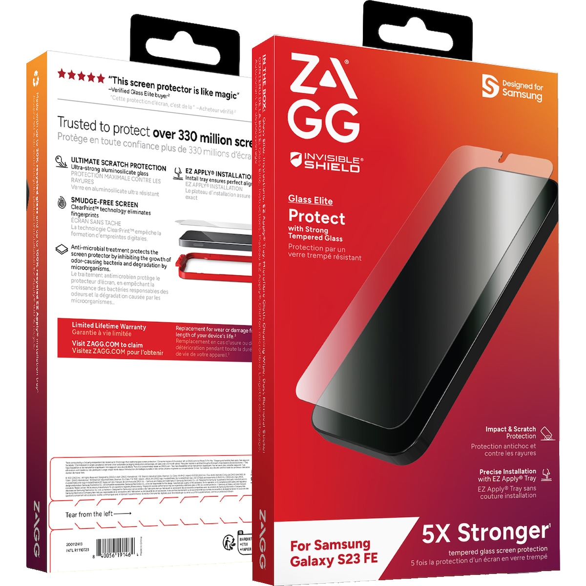 Zagg Glass Elite Samsung Galaxy S23 FE skjermbeskytter til mobiltelefon