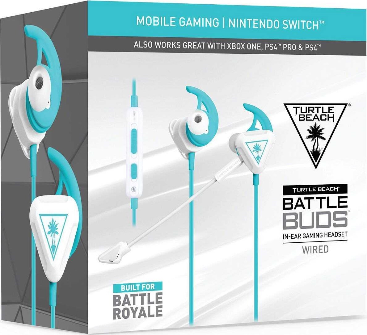 Turtle Beach Battlebud - Headset Til PS4 Pc Xbox One - Hvid
