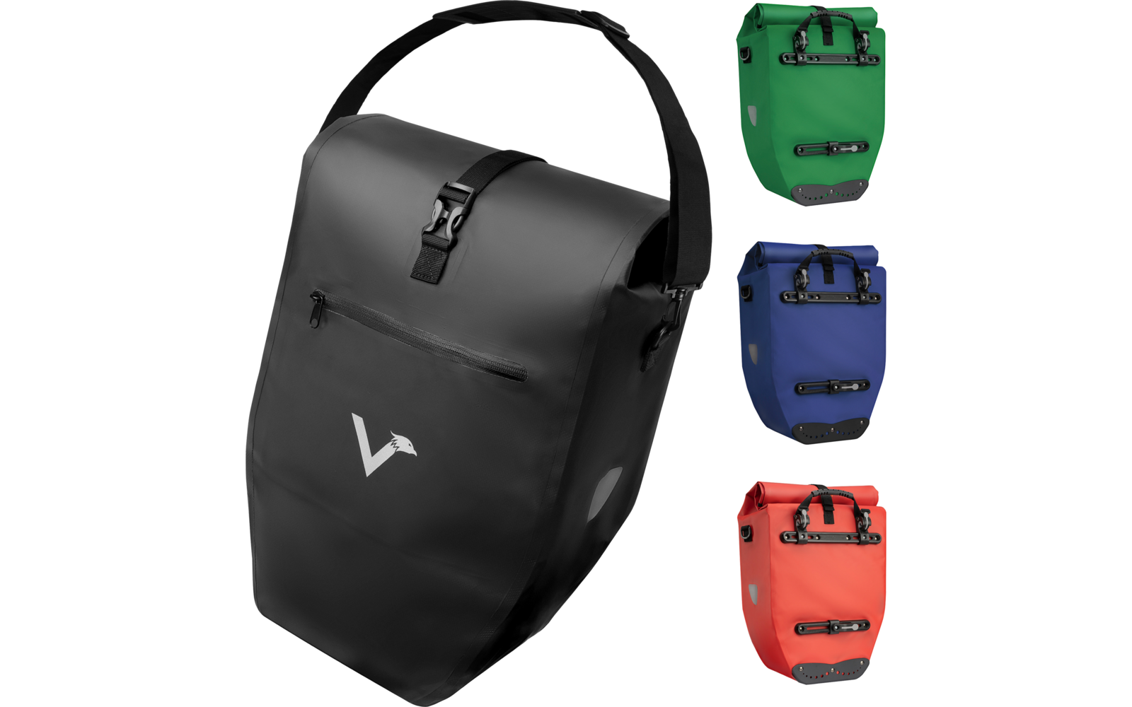 Valkental ValkBasic Gepäckträgertasche schwarz