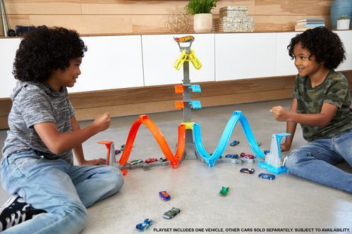 Hot Wheels Action - Loop & Lanceer Speelset Racebaan