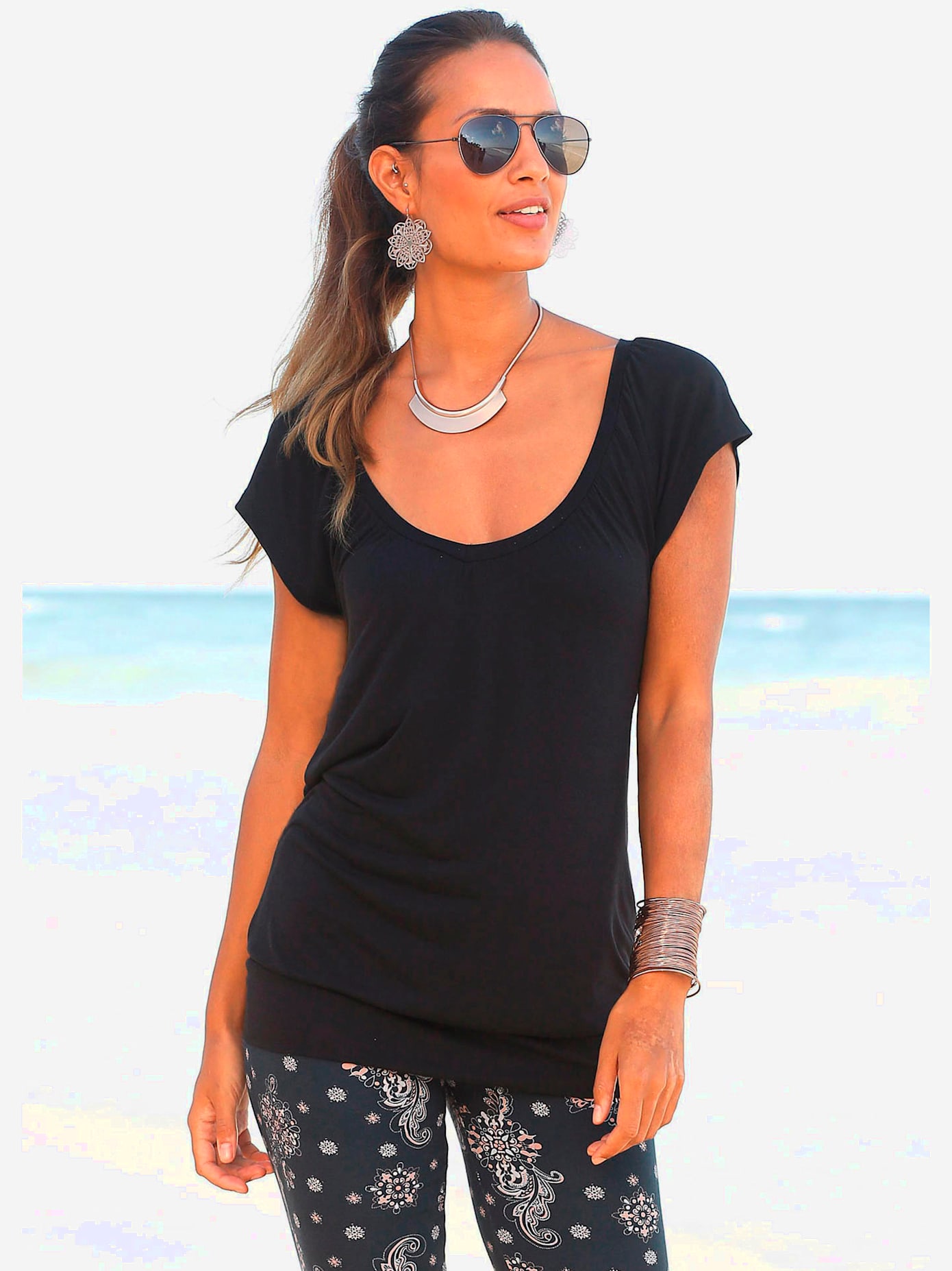 T-shirt en v t-shirt à manches courtes