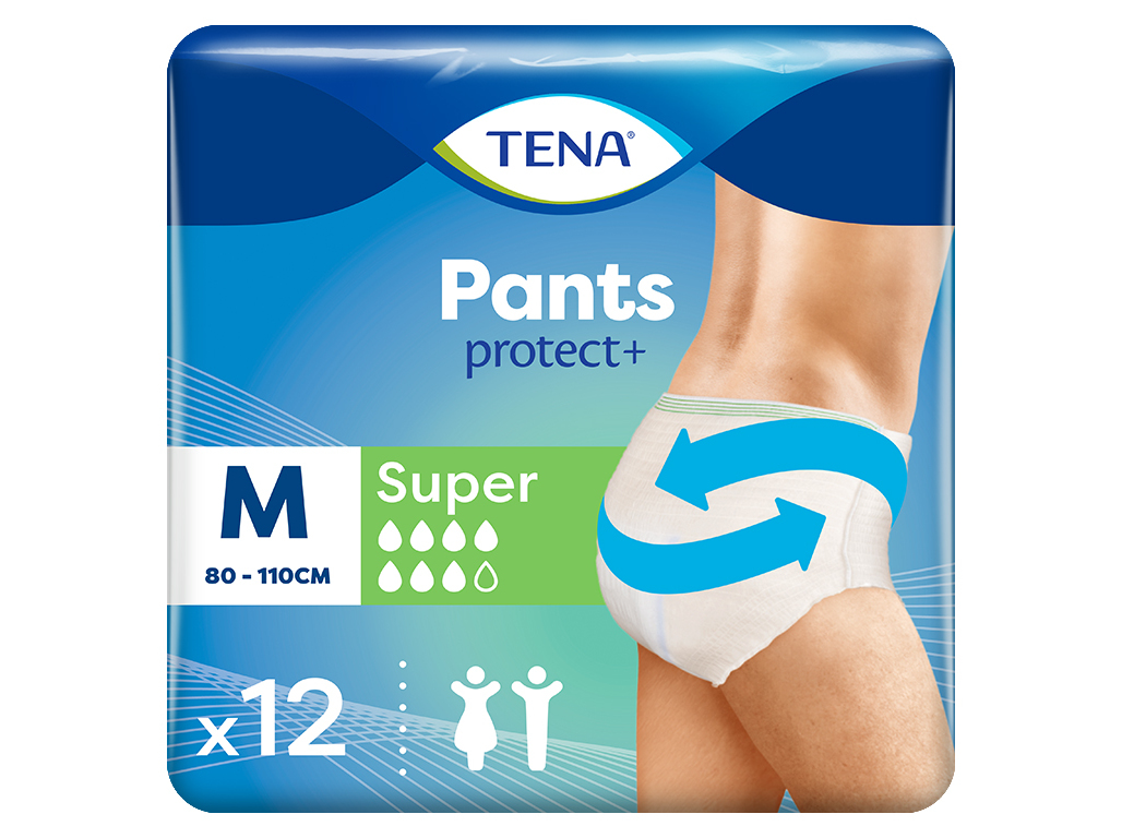 CUECAS INCONTINÊNCIA TAMANHO M TENA PANTS SUPER 12 UN