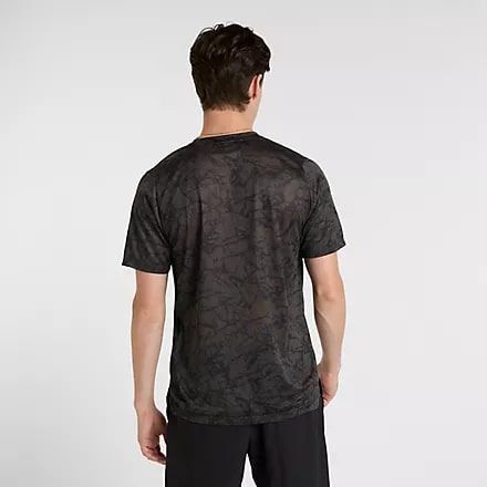 New Balance T-shirt Running Athletics Printed - Noir