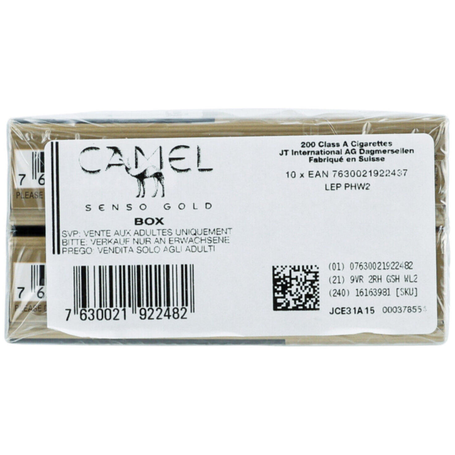 Camel Zigaretten Senso Gold Box