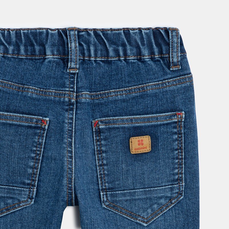 Jean relaxed bébé garçon bleu foncé denim Catimini Bleu