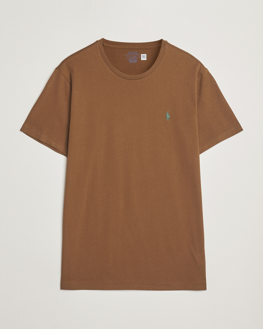 Polo Ralph Lauren Custom Slim Fit Crew Neck T-Shirt Nature Brown