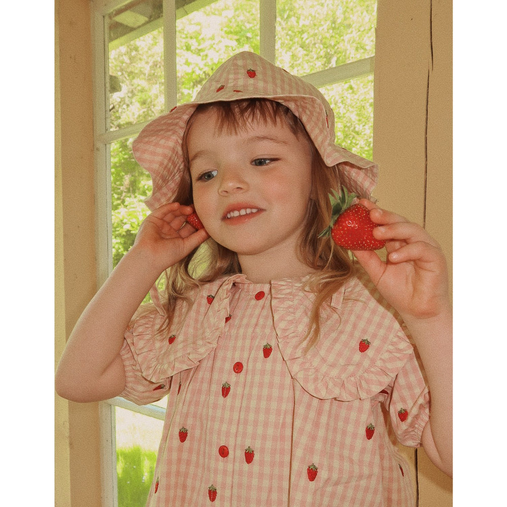 Køb Flöss Pink Berry Gingham Dolly Solhat