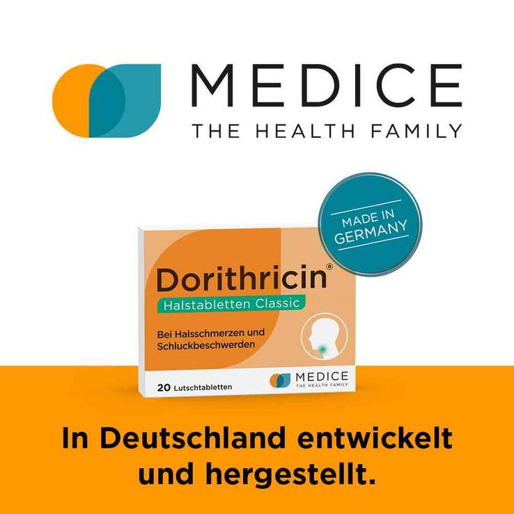 Dorithricin® Halstabletten Classic bei Halsschmerzen, 20 St