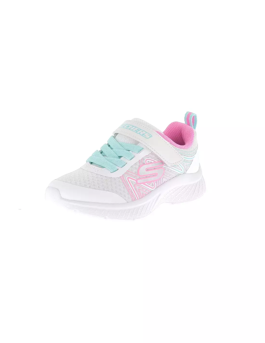 SKECHERS MICROSPEC PLUS SWIRL - Baskets Whitemulti