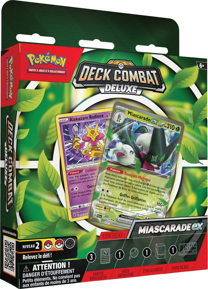 POKEMON - DECK DE COMBAT DELUXE MIASCARADE -EX OU PALMAVAL-EX