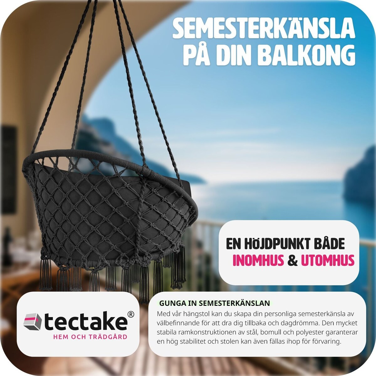 Hengestol Grazia - svart