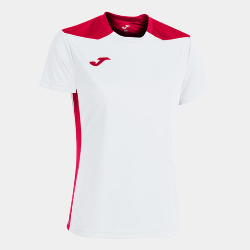 Camiseta de manga curta Joma Championship Vi Blanco Rojo