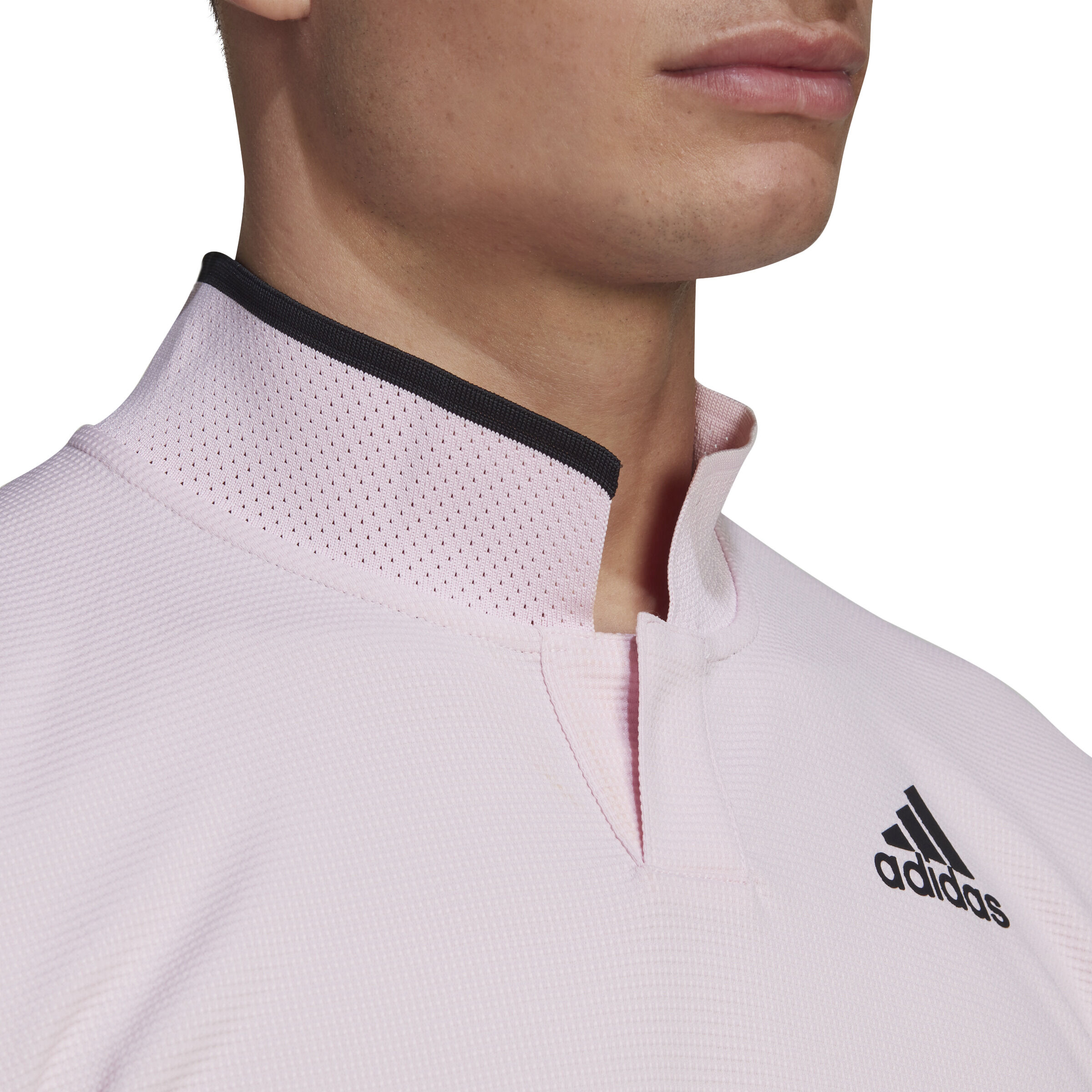 adidas US Series Polo Hommes - Rosé