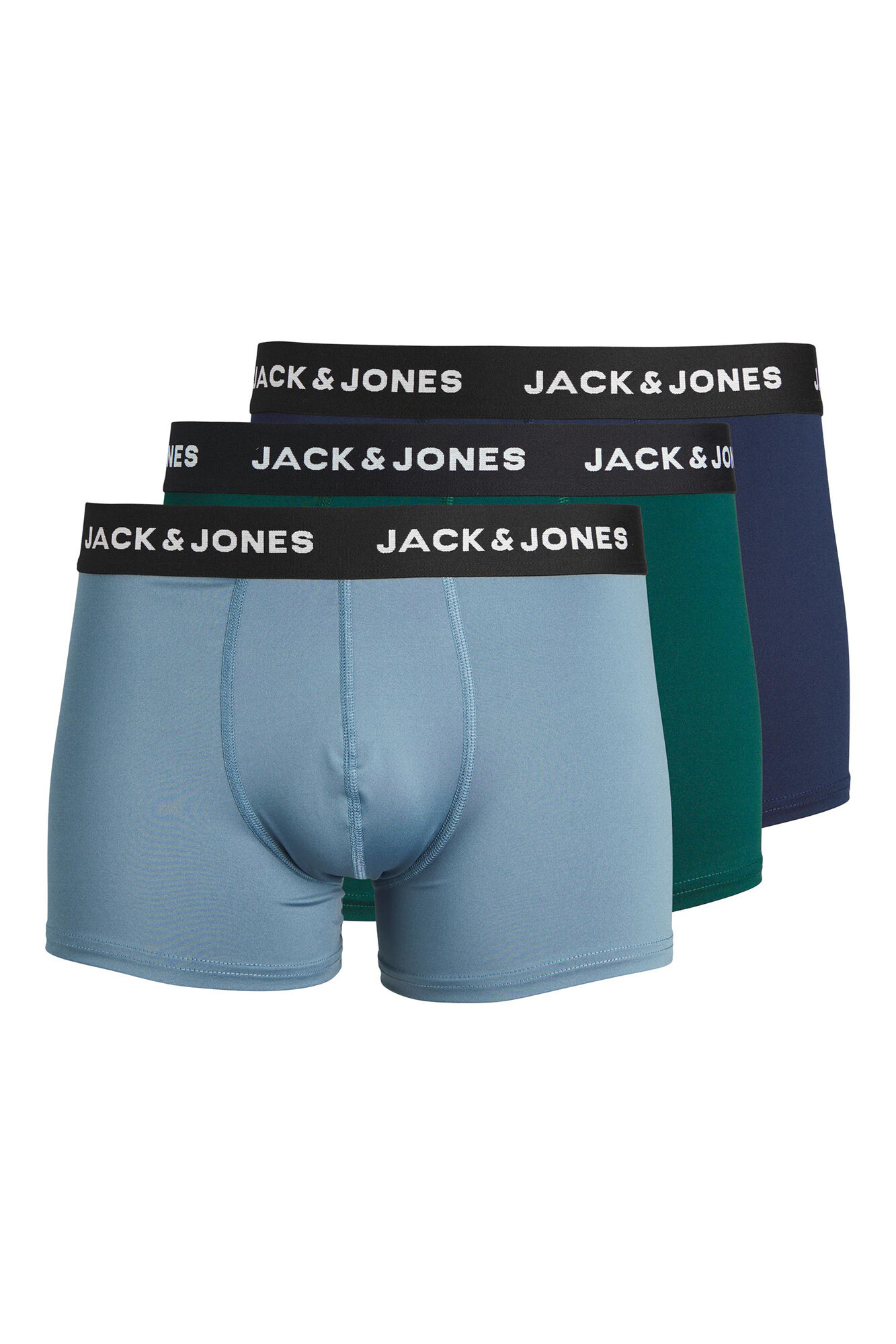 Pacote com 3 cuecas boxer de microfibra.