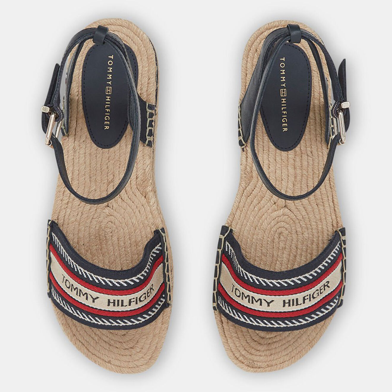 Tommy Hilfiger Sandales espadrilles Artisanal bleu marine