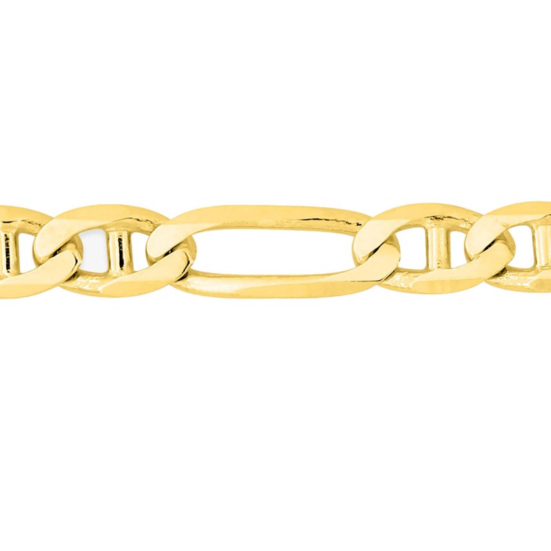 Bracelet Mixte 18 cm - Gourmette Marine - Or 18 Carats - Largeur 4.5 mm