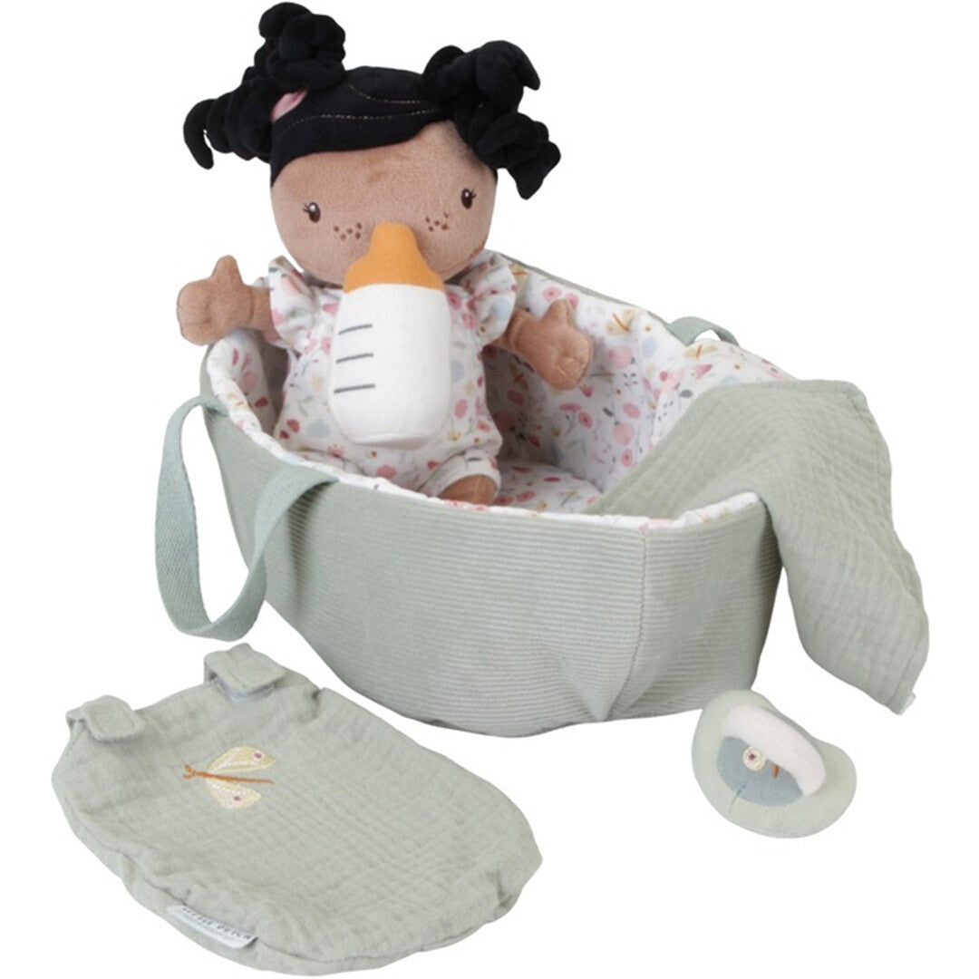 Little dutch lappenpop met reiswieg evi - 24 cm