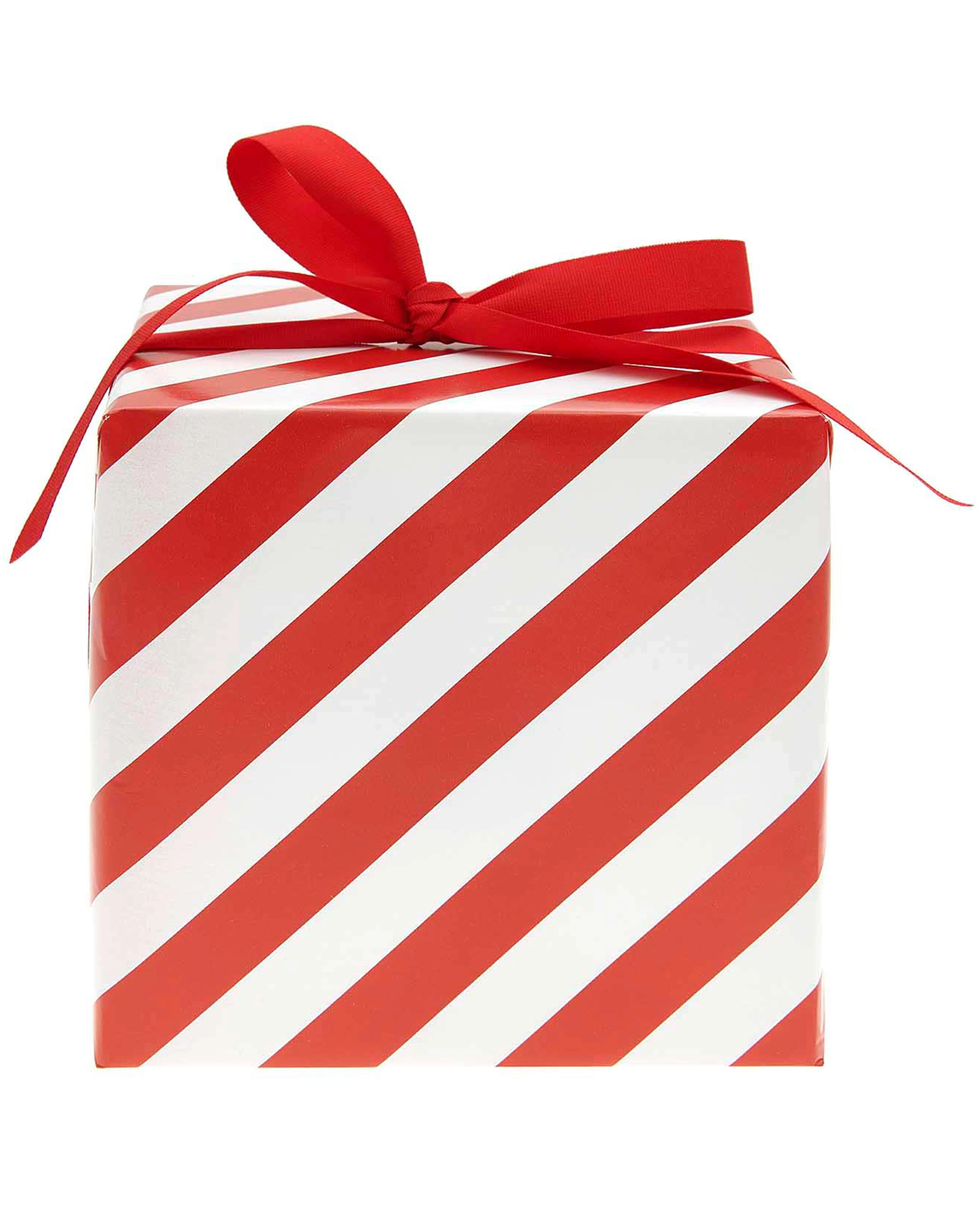 Geschenkpapier STREIFEN (70cmx8m) in rot/weiß