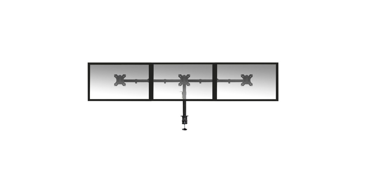ACT ConnectivityMonitorarm, 3 schermen bevestiging  (Zwart)