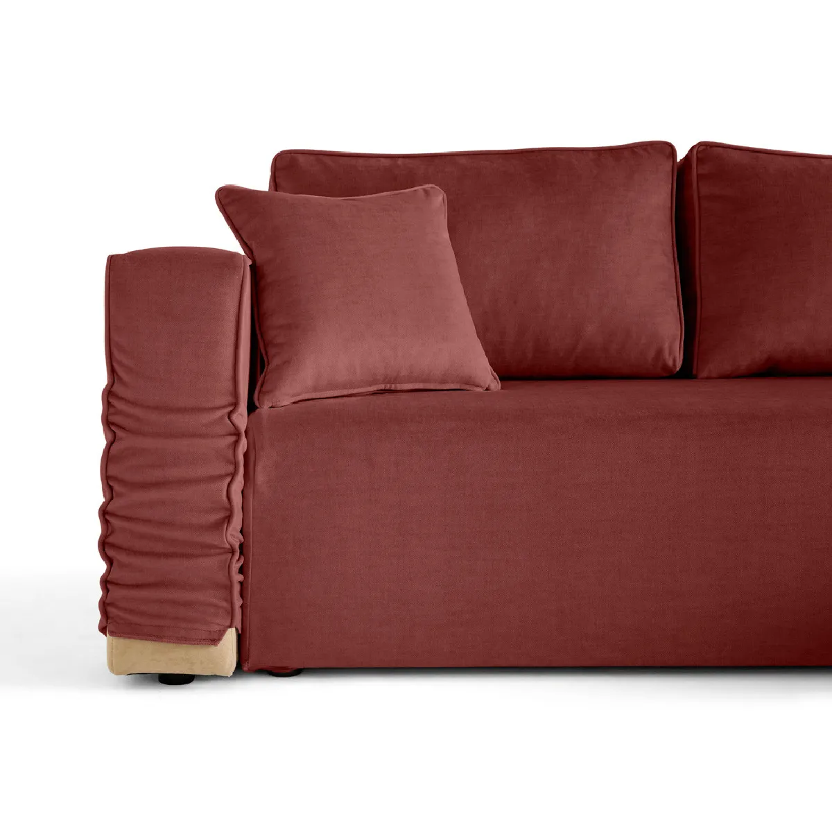 BESTMOBILIER Housse de canapé Topaze - Bordeaux