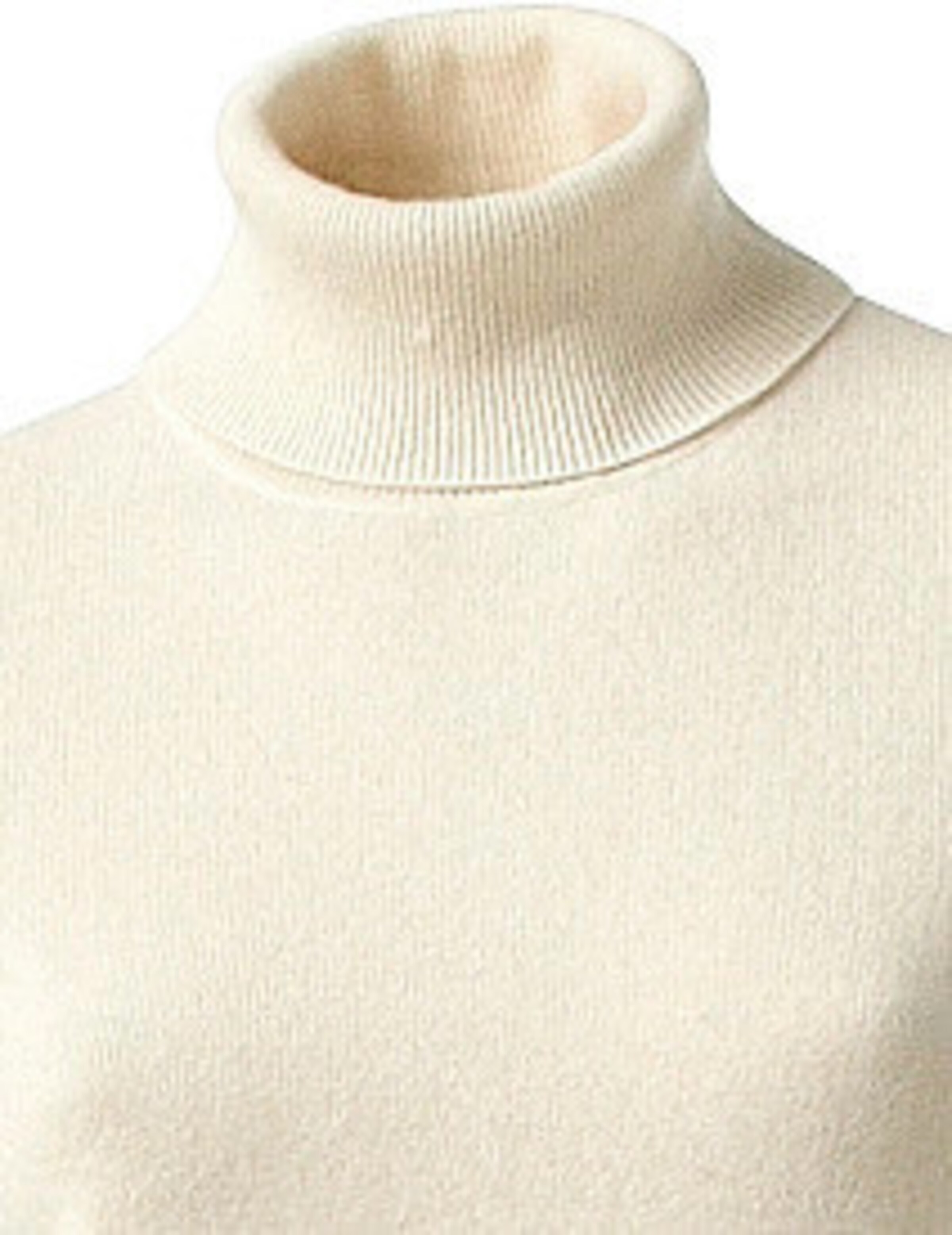 heine Rollkragenpullover in wollweiß