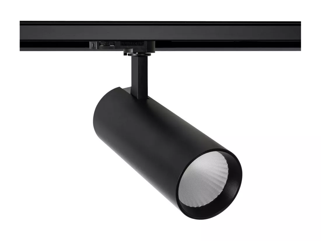Spot LED sur Rail Triphasé 30W Bertha LIFUD Noir 4000K Blanc neutre