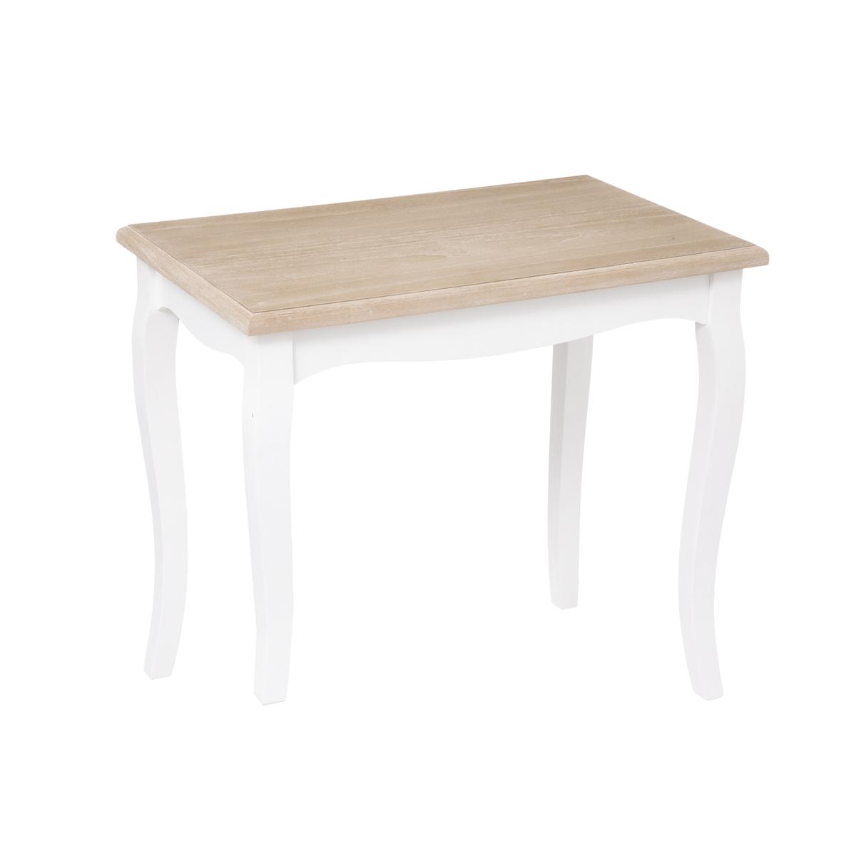 TABLE CAFE CHRYSA BLANC D.48X34X46.3CM
