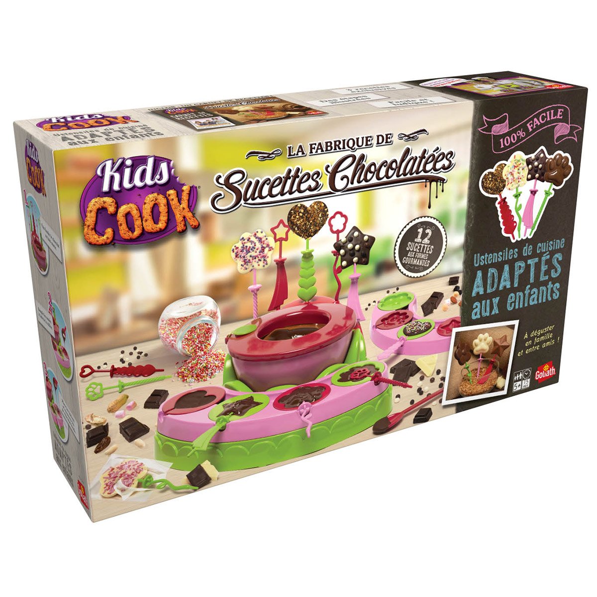 Fabrique de sucettes chocolatées