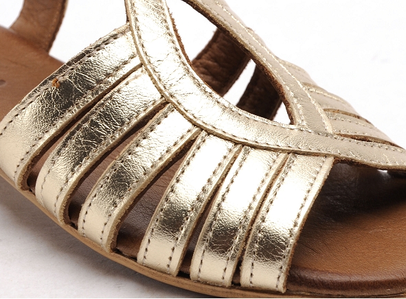 Lune et l autre nu pieds plats femme clothilde or