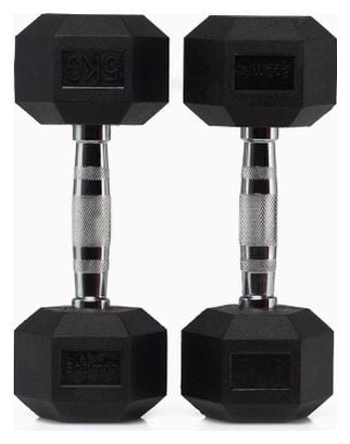 Haltères Hexagonaux 6Kg (Paire) - BOOMFIT