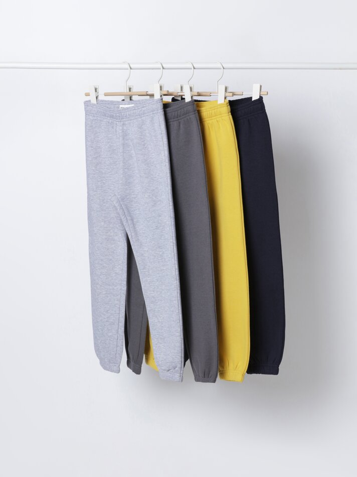 Conjunto de 4 calças de lã polar básicas - Azul-marinho