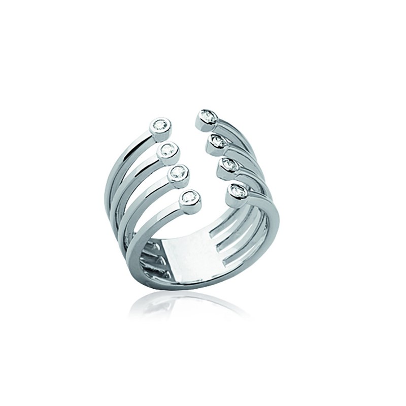 Bague Femme - Argent 925 - Oxyde de zirconium
