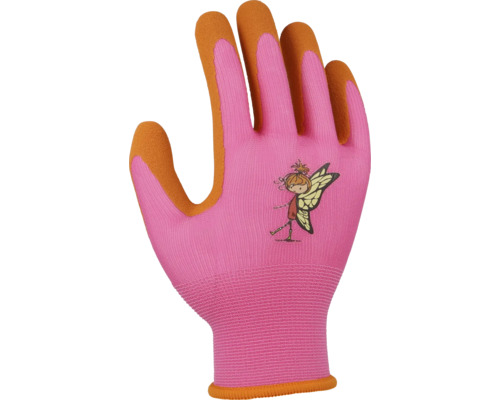 Kinderhandschoen Floralie Uni maat 3 oranje roze