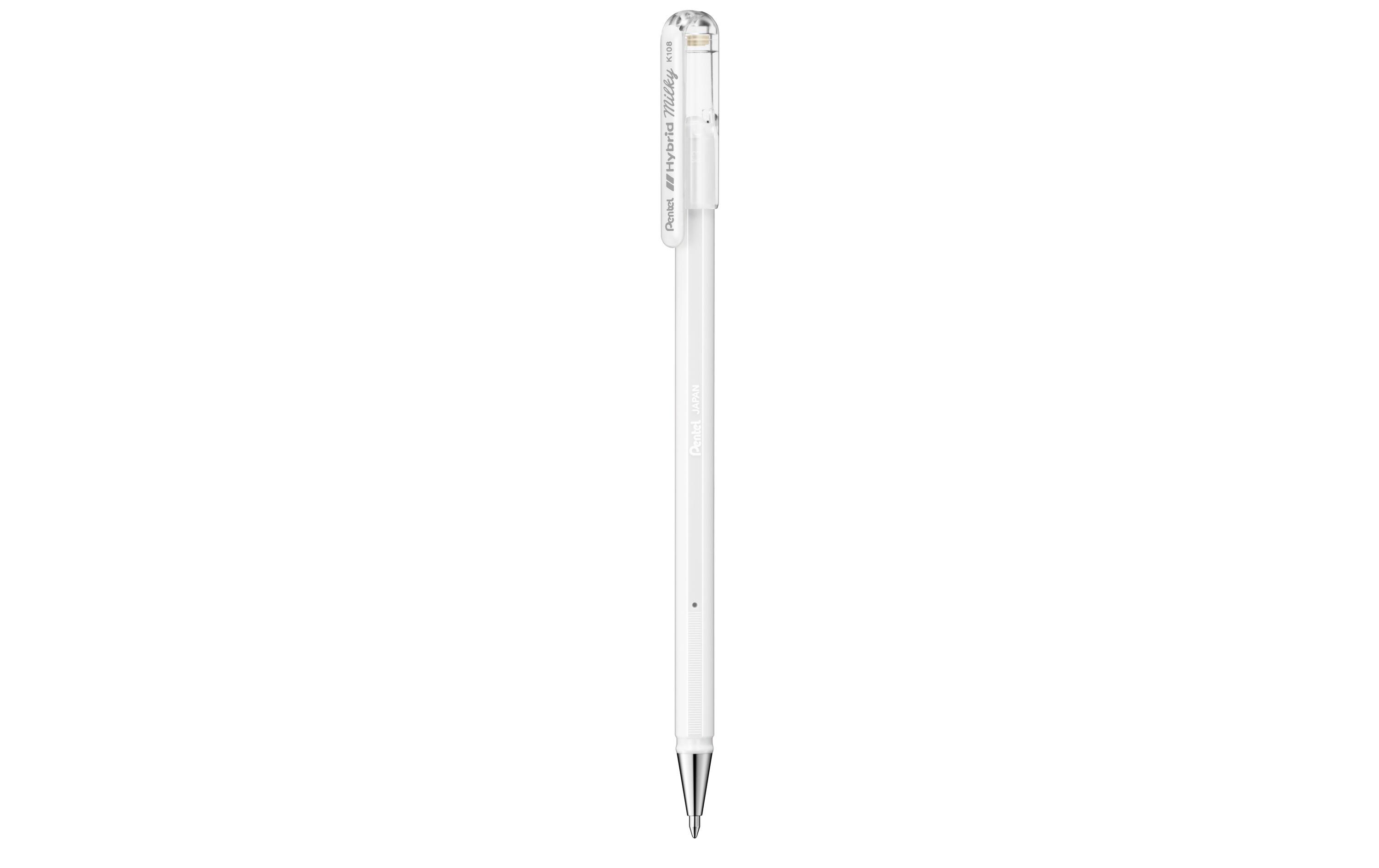 Gelschreiber Hybrid Milky 0. 8 mm, WeissRollerstift i zum Schreiben und Zeichnen