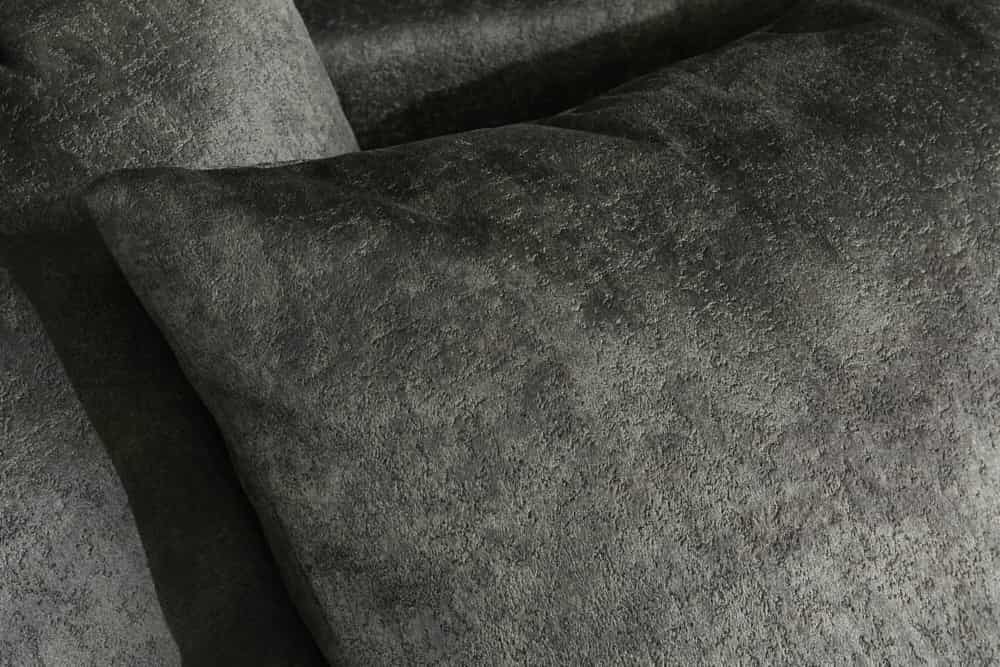 Big Sofa ELEGANCIA 285cm moosgrün Microfaser XXL Couch inkl. Kissen Federkern