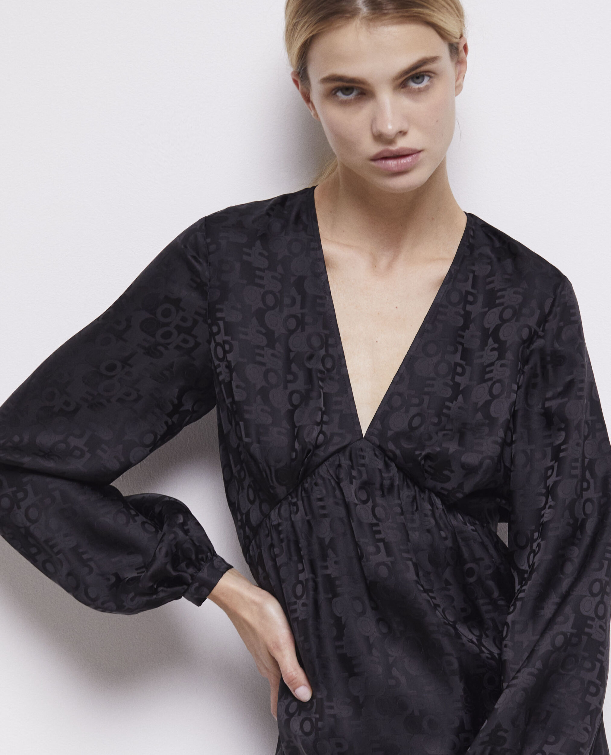 Robe courte logo The Kooples noire