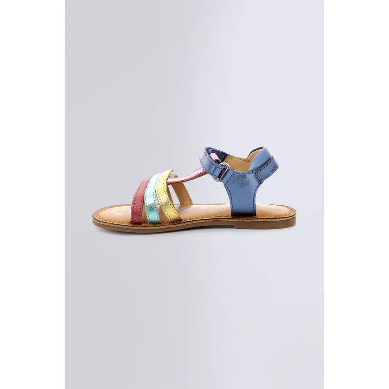 DIAMANTO MARINE METAL MULTICOLOR SANDALES Cuir Fille