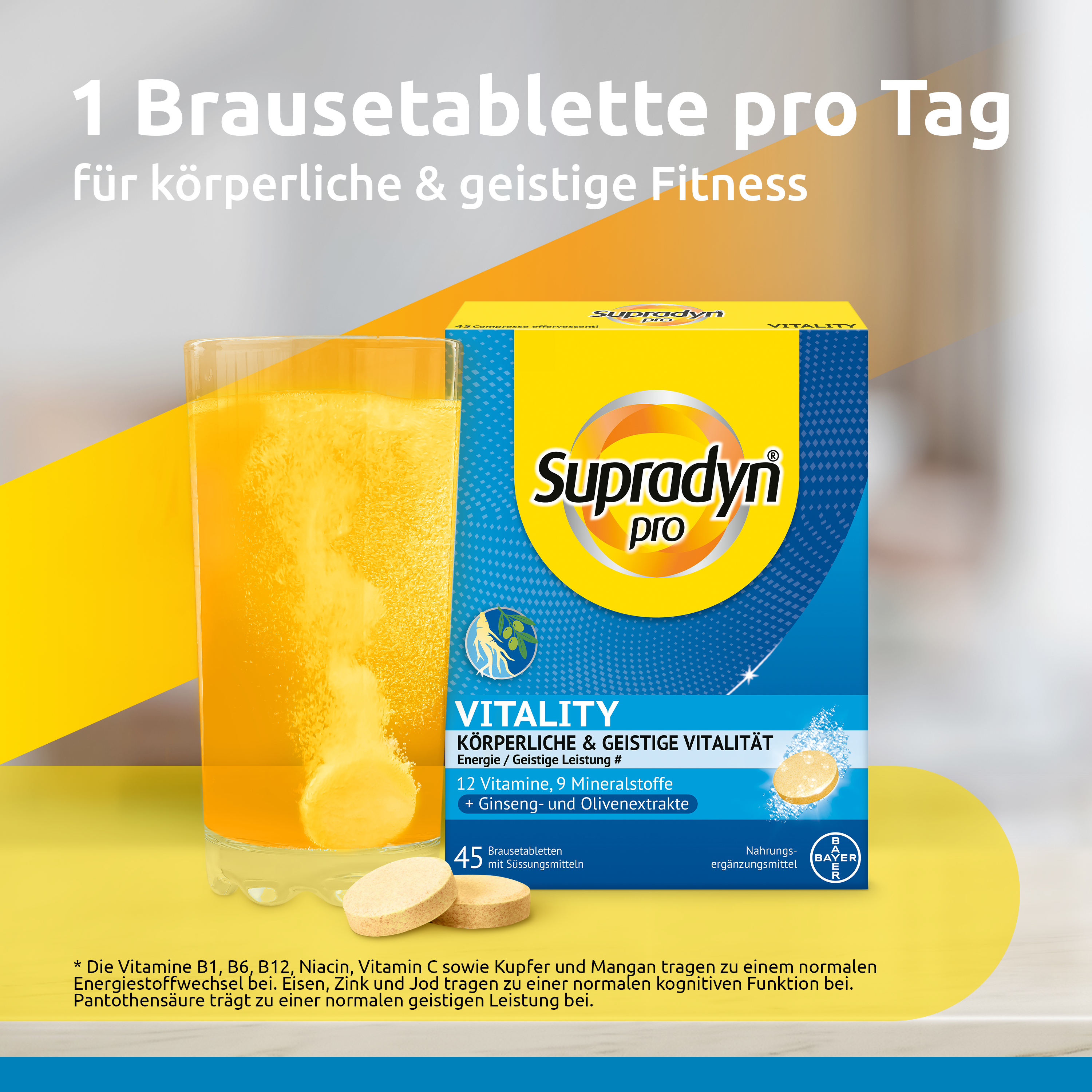 SUPRADYN pro Vitality Brausetabl 45 Stk