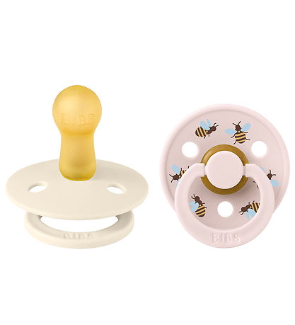 BIBS Colour Schnuller - Gr. 2 - 2er-Pack - Rund - Ivory Mix