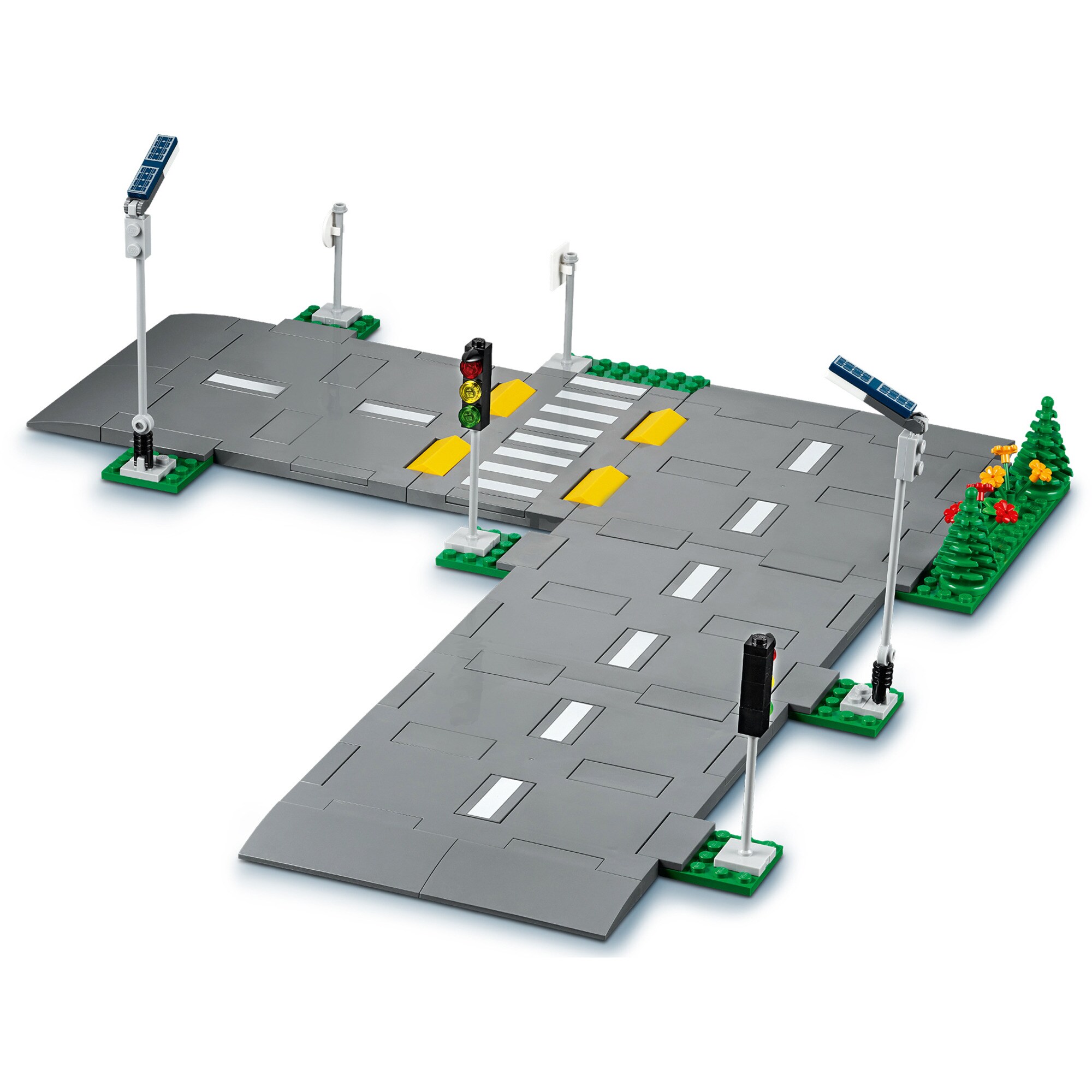 LEGO Konstruktionsspielzeug City Straßenkreuzung mit Ampeln