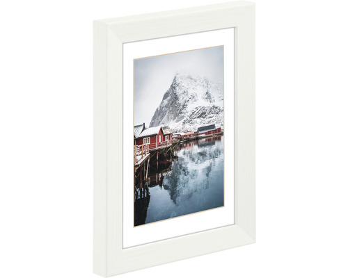 Houten fotolijst Oslo wit 10x15 cm