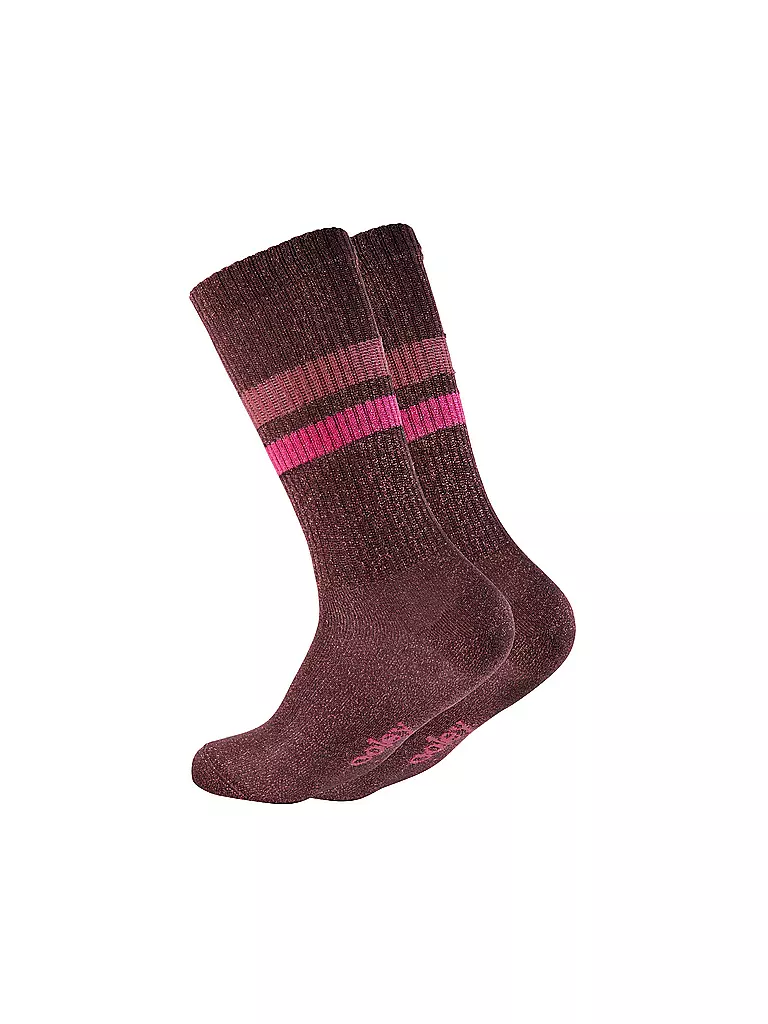 OOLEY Socken ELECTRA LUNGO sunset dunkelrot