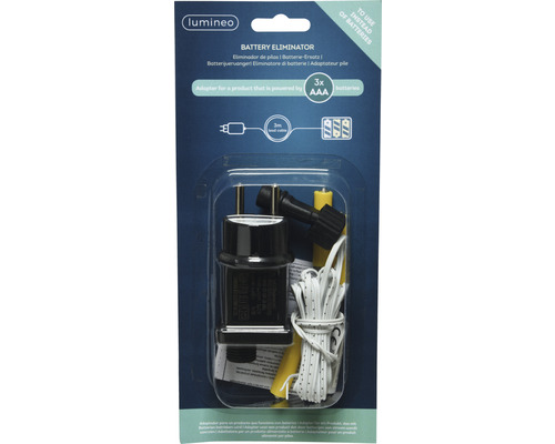 Adapter batterij kerstverlichting 3 x AAA
